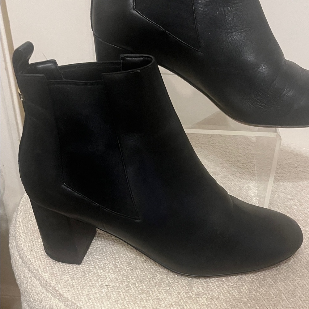 Cole Haan Black Leather Ankle Booties - Picture 3 of 16